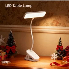 Reading Desk Light Eye-Caring LED Desk Lamp Adjustable Swing Arm Lamp with Clamp