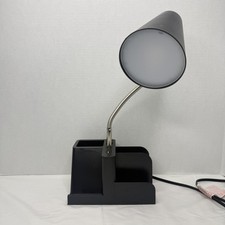 Desk Lamp with 1 USB Port and 1 AC Outlet, Organizer Base, Adjustable Lamp Head