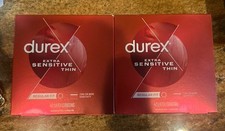  2 Extra Sensitive Thin, Regular Fit, 42 Latex Condoms 84 total 