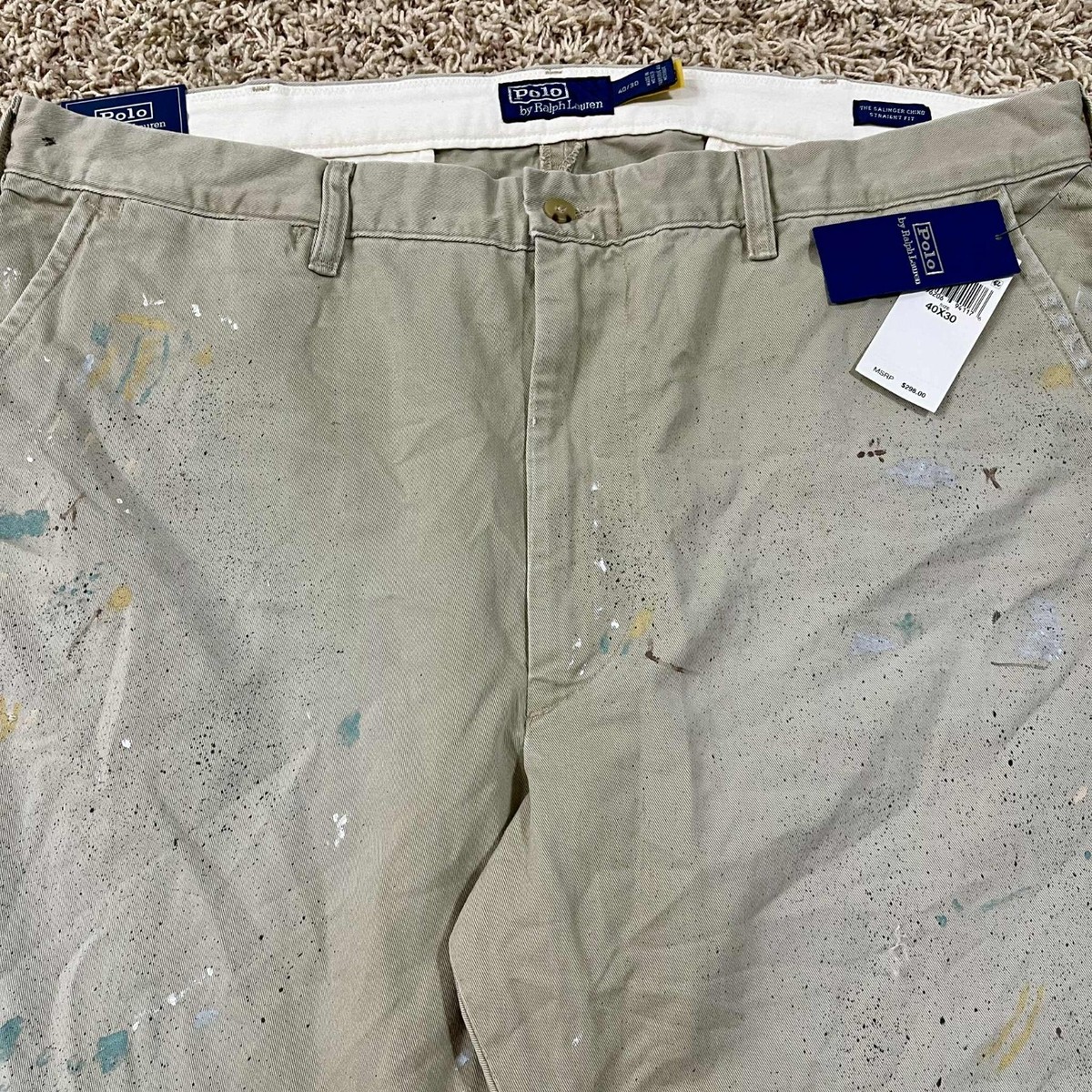 Polo Ralph Lauren Men's Salinger Straight Paint Splatter Chino