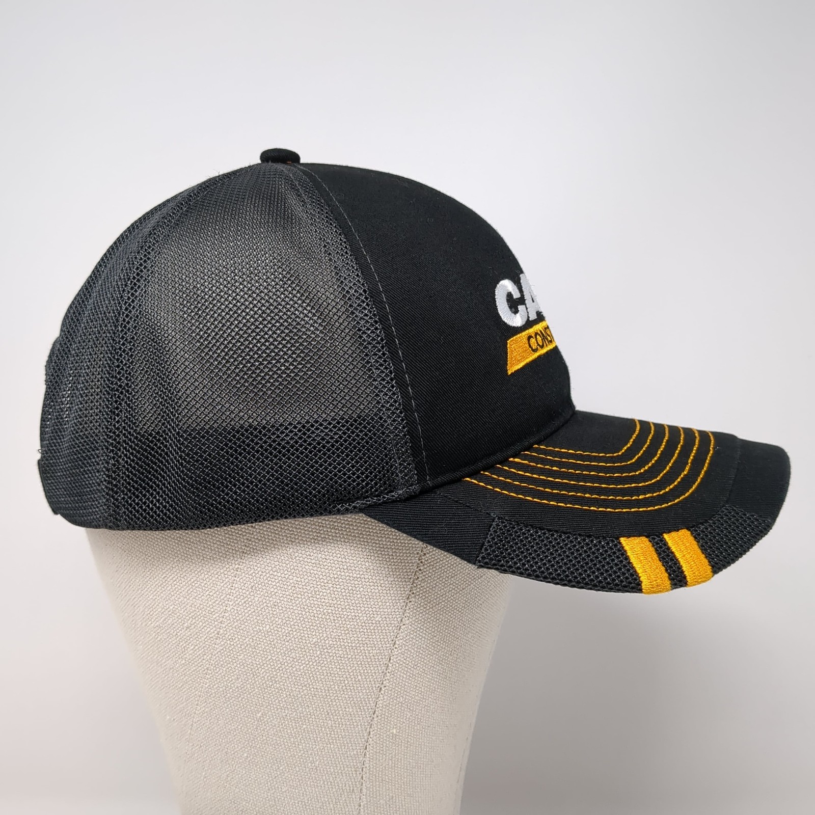 Case Construction Strapback Trucker Hat Black One… - image 5