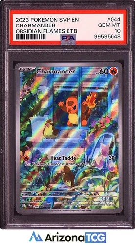 Pokemon 2023 Charmander 044 Holo Promo Obsidian Flames ETB GEM MINT PSA 10
