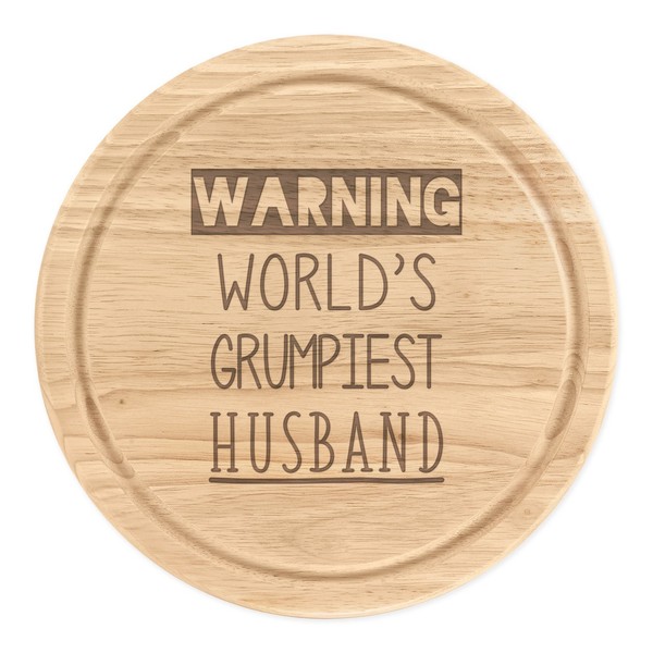 Warnung World's Grumpiest Ehemann Rund Zerkleinern KäSebrett Best Valentinstag-image
