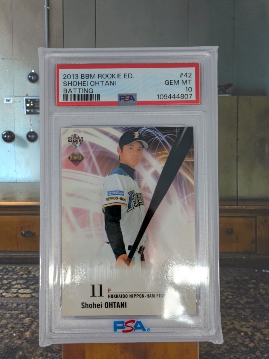 PSA10 2013 BBM Rookie Edition #42 Shohei Ohtani Batting RC Hokkaido Nippon Ham