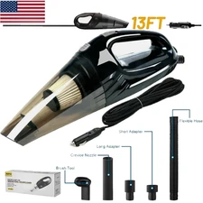 Wired Powerful Car Vacuum Cleaner, Portable Wet & Dry Handheld Suction Cleaner