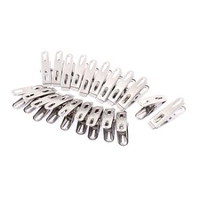 20pcs House Laundry Stainless Steel Clothes Plugs Hanging Clips