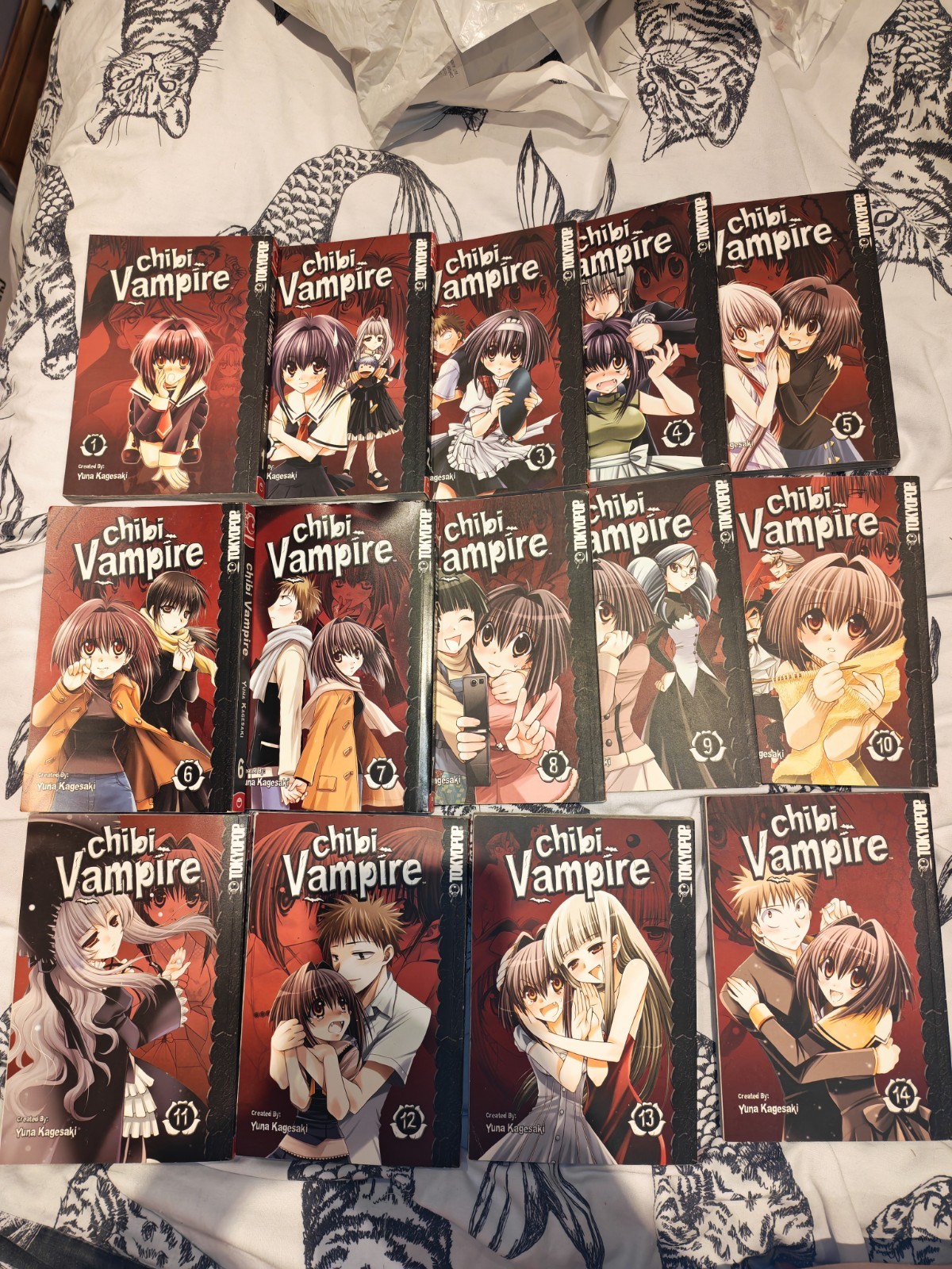Chibi Vampire By Yuna Kagesaki Complete Set Vol 1-14 Manga Tokyopop Out Of Print