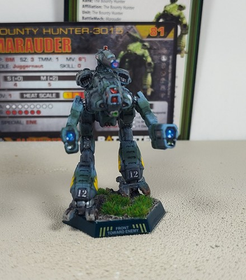 #ad Battletech Pro Painted Marauder With Pilot And Mech Cards $45.00
