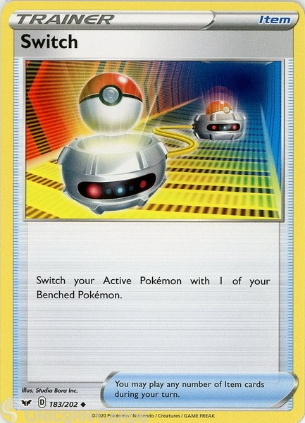 Switch 183/202 Uncommon Mint Pokemon Card