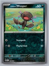 Paldean Wooper 129/193 Common Paldea Evolved Pokemon Reverse Holo Near Mint