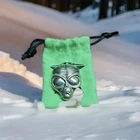 👽2 oz Hand Poured Silver - Alien Head (w/Custom Pouch) Monarch metals mint