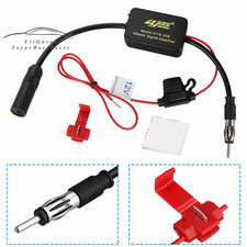 Car Stereo Fm Am Radio Signal Antenna Signal Amplifier Auto Aerial Amp Booster