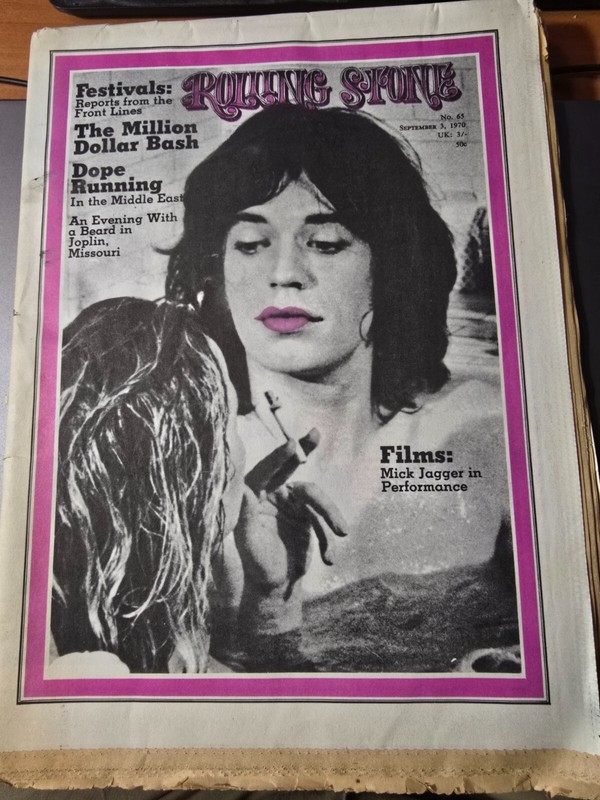 Rolling Stone magazine #64 Mick Jagger, Performance movie Cover Sept 3 1970 New