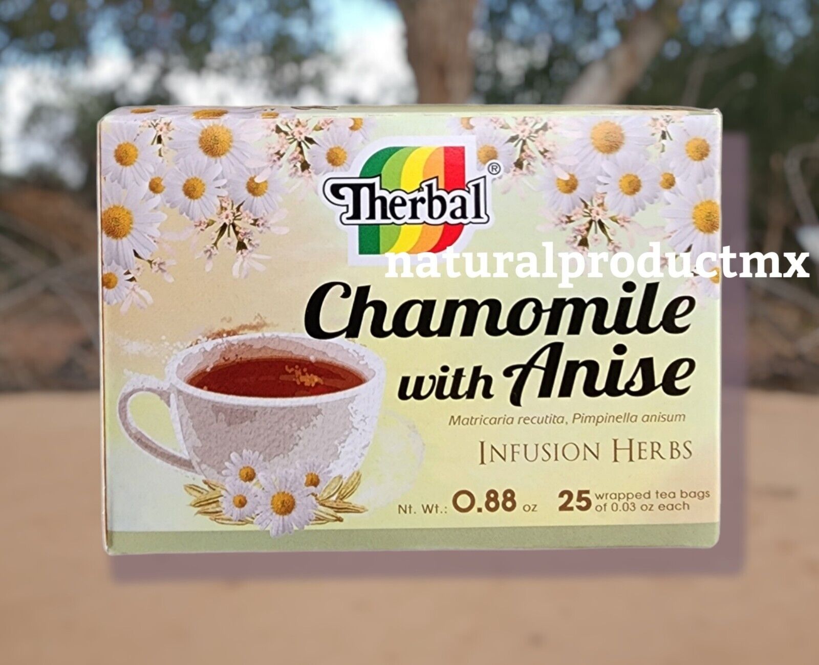 Té de manzanilla y anís