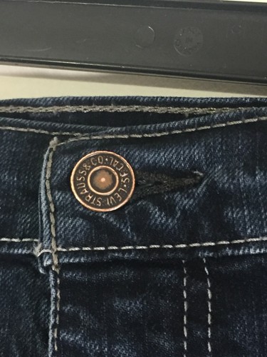 Levi's 505 Straight Leg Cotton Medium Wash Blue Denim Jeans Men's Size 40 / 32 - Picture 5 of 10