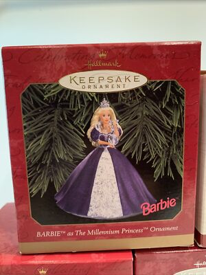Hallmark 2000 Barbie Keepsake Ornament – Club Exclusive #5, Based On 1992 Happy Holidays Barbie, Collectible Christmas Decoration (New In Box)