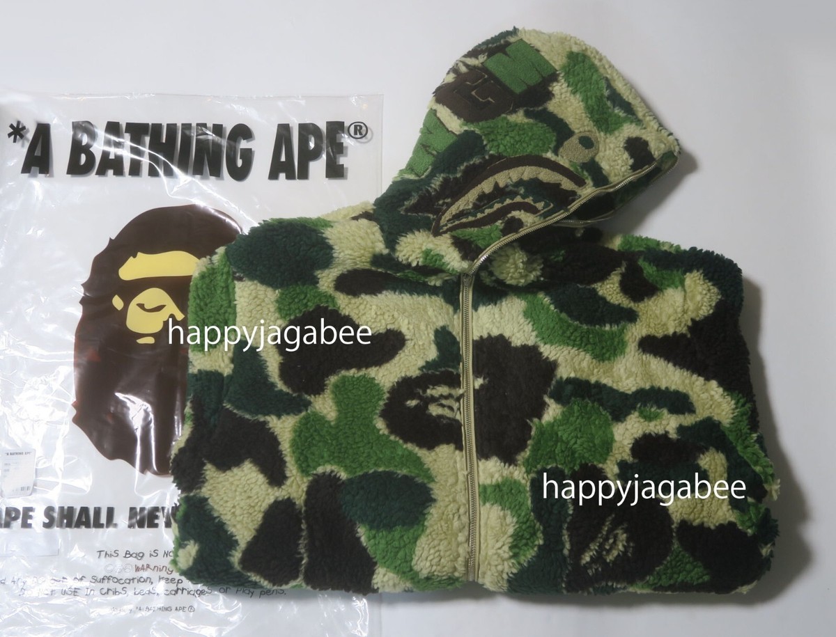 A BATHING APE Men's ABC CAMO BOA SHARK RELAXED FIT FULL ZIP A BATHING APE Men's ABC CAMO BOA SHARK RELAXED FIT FULL ZIP