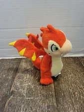 2007 Neopets Red SCORCHIO 6.25” Plush Toy Rare HTF No Code 