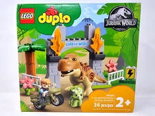 LEGO DUPLO 10939 T. rex and Triceratops Dinosaur Breakout - New in Damaged Box
