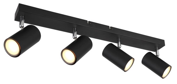 Globo Robby Deckenleuchte Deckenlampe Metall Schwarz 4-Flammig-image