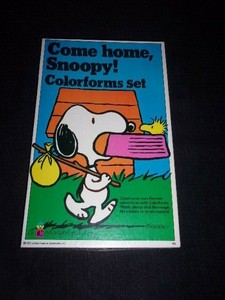 come home snoopy colorforms