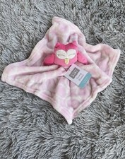 Owl Plush Girl Personalized Pink Newborn Lovey Baby Security Blanket Gift