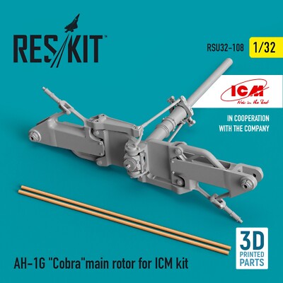AH-1G ''Cobra''main rotor for ICM kit Scale 1:32 ResKit RSU32-0108 - for Model Kit