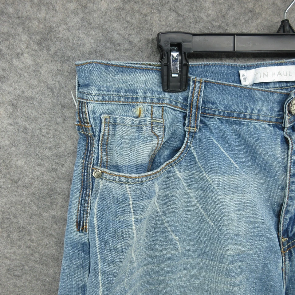 Jeans Tin Haul Para Hombres 40R Azul Bootcut Regular Joe Fit Denim Occidental Envejecido Foto 3 de 4
