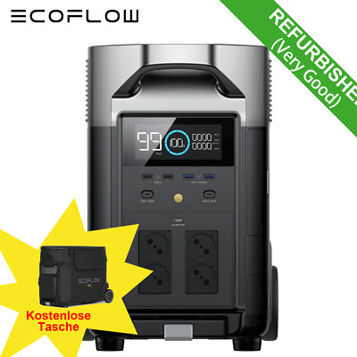 ECOFLOW Refurbished Balkonkraftwerk DELTA PRO Powerstation 3600W Solargenerator