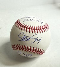 Steve Sax Signed ROMLB Baseball Dodgers W/7 Inscriptions PSA AP30824