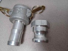 Pair PT Coupling 12C HCALUM C-Coupler Hose Shank W/PT 12A Male End