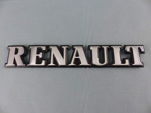 Insigne Métal Aluminium Renault 20 R20 TS - Sigle Logo Vintage Pour Collection Ou Restauration