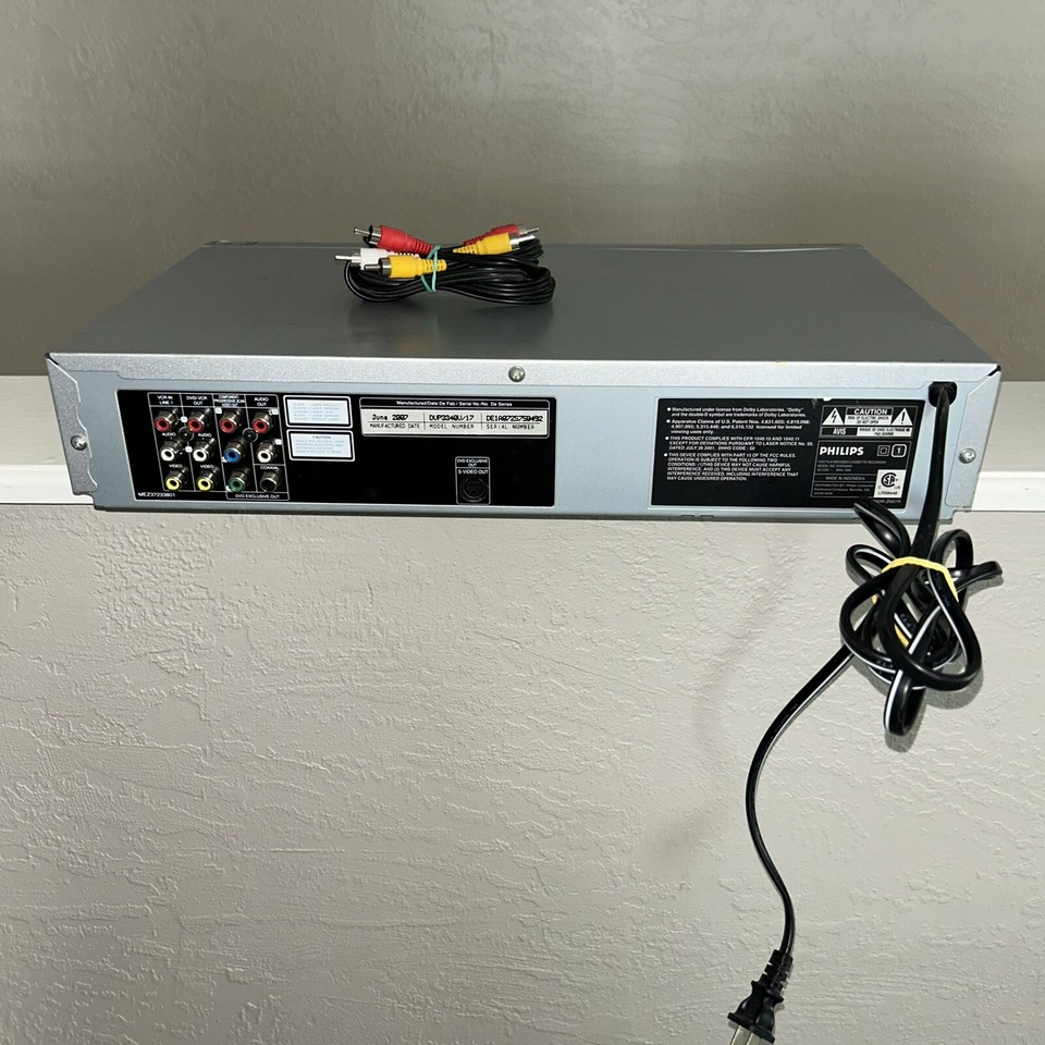 Philips VCR & DVD Combo VHS Player DVP3340V/17 eBay