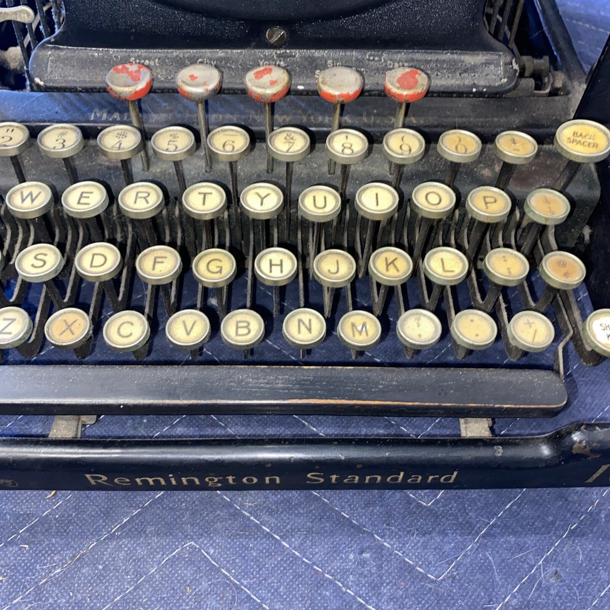 Vintage Remington Standard Manual Typewriter No 10
