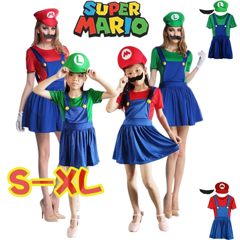 Super Mario Brothers Mario Tween Girl's Costume