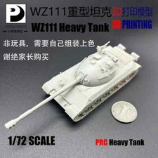 1/72 3D Printed Model Chinese Wz 113 Heavy Tank Model Kit Unpainted