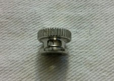 Nickel-plated Solid brass Knurled Thumb Nut UNC 8-32, Qty 25