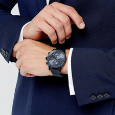 HUGO BOSS 1513538 Navigator GQ Edition Men's Chronograph Watch - Blue for  sale online | eBay