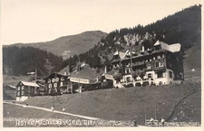 Postcard Gargellen Austria Hotel Madrisa RPPC Vorarlberg