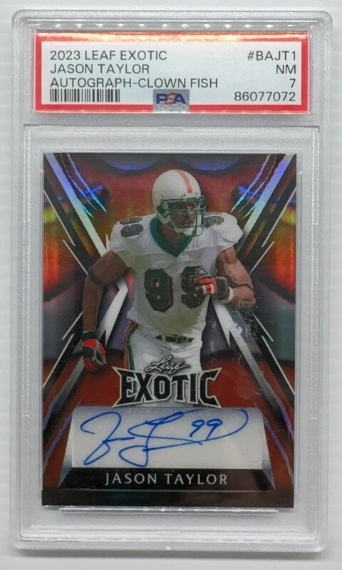 Jason Taylor Leaf Exotic Autographs #BAJT1 Clown Fish