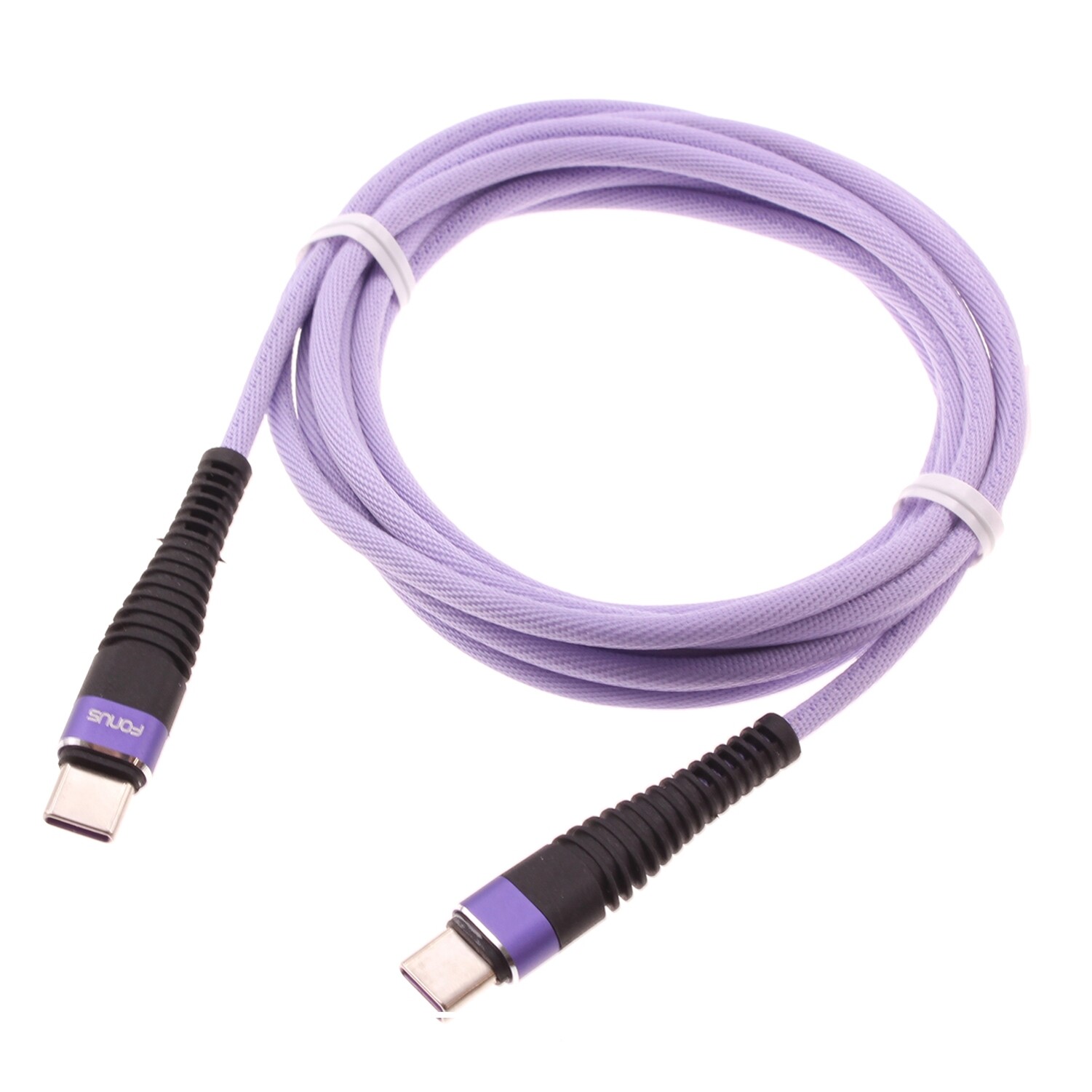 10ft Purple USB-C Fast Charger for Galaxy S24/Plus/Ultra