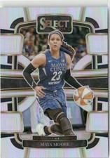 2023-24 Panini Select WNBA Silver Prizm Maya Moore Minnesota Lynx #15 Parallel