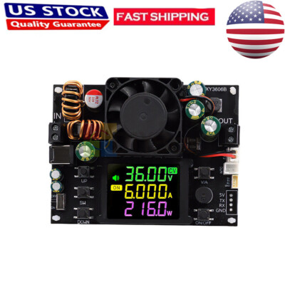 Buck-Boost Module Adjustable Voltage Regulator MPPT Solar Charging 6A/216W US
