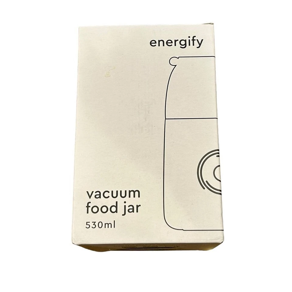 Energify Vacuum Food Jar TEAL Grey top 530 ml NWOT - Image 3 of 4