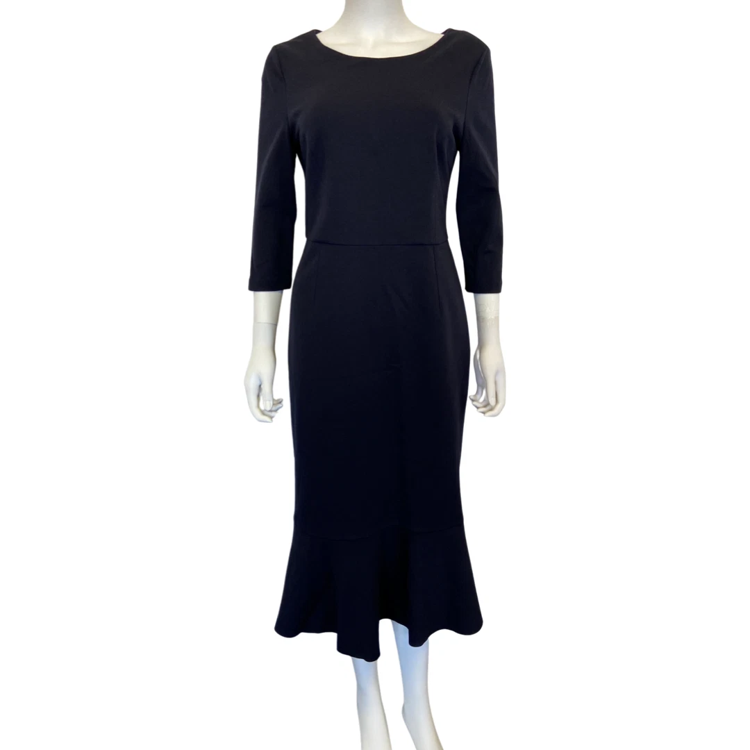 Goat Kristina Pencil Dress in Navy Blue UK 12 | US 8 | eBay
