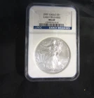 2007 AMERICAN SILVER EAGLE. NGC MS69. EARLY RELEASES  LABEL OLD FATTY HOLDER.