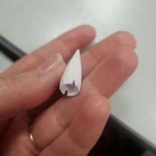 Barbie Doll PLAIN Solid White Cosmetic Tube