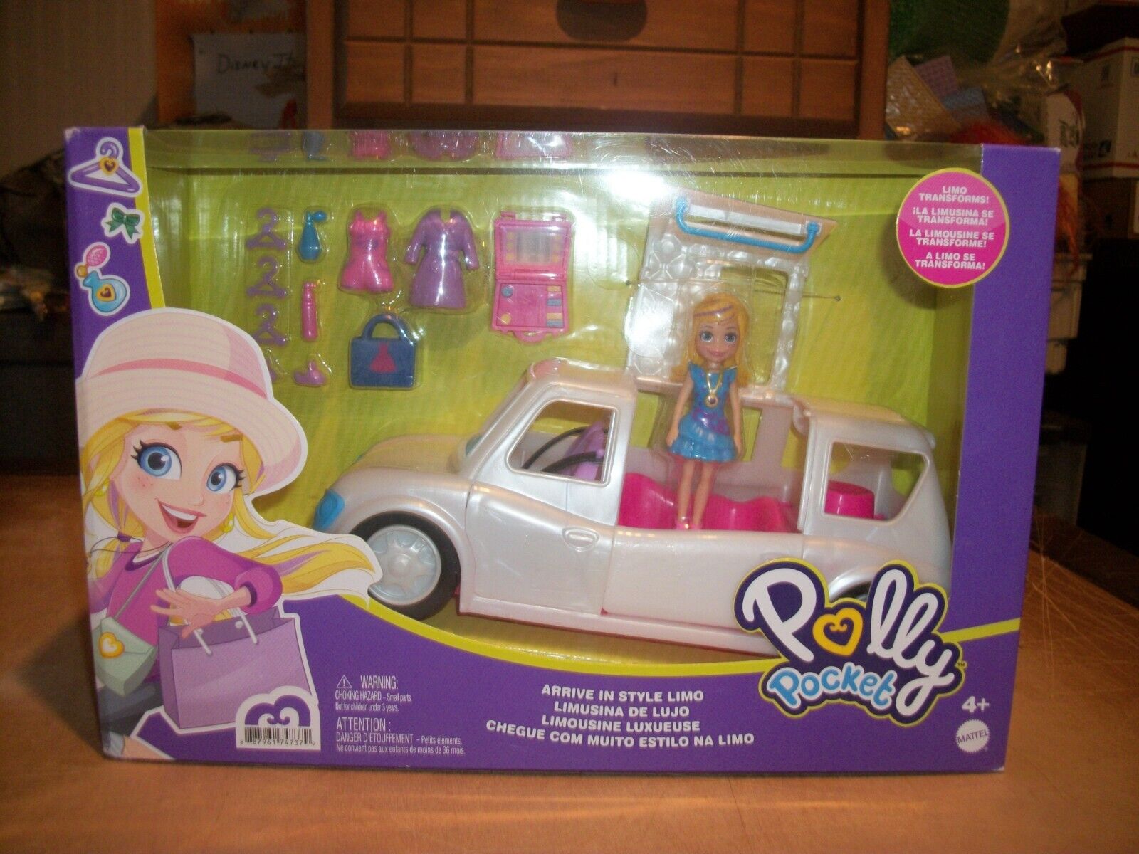 Chegue com Muito Estilo na Limo Polly Pocket - Mattel GDM19 - Noy