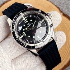 Tandorio New Diver 40mm Black Dial Watch Men NH35 PT5000 Automatic Bow Glass