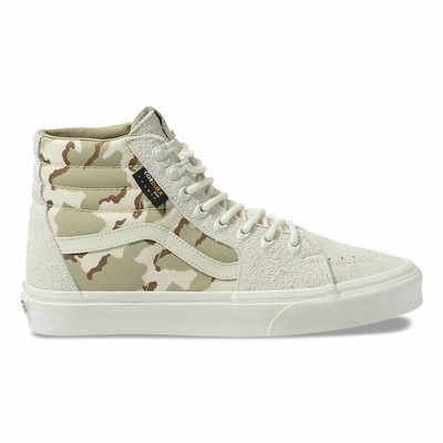 khaki high top vans